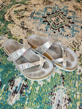 Birkenstock Women's Mayari Graceful Pear Snakeskin Print Sandals, EU 37 US 6.5